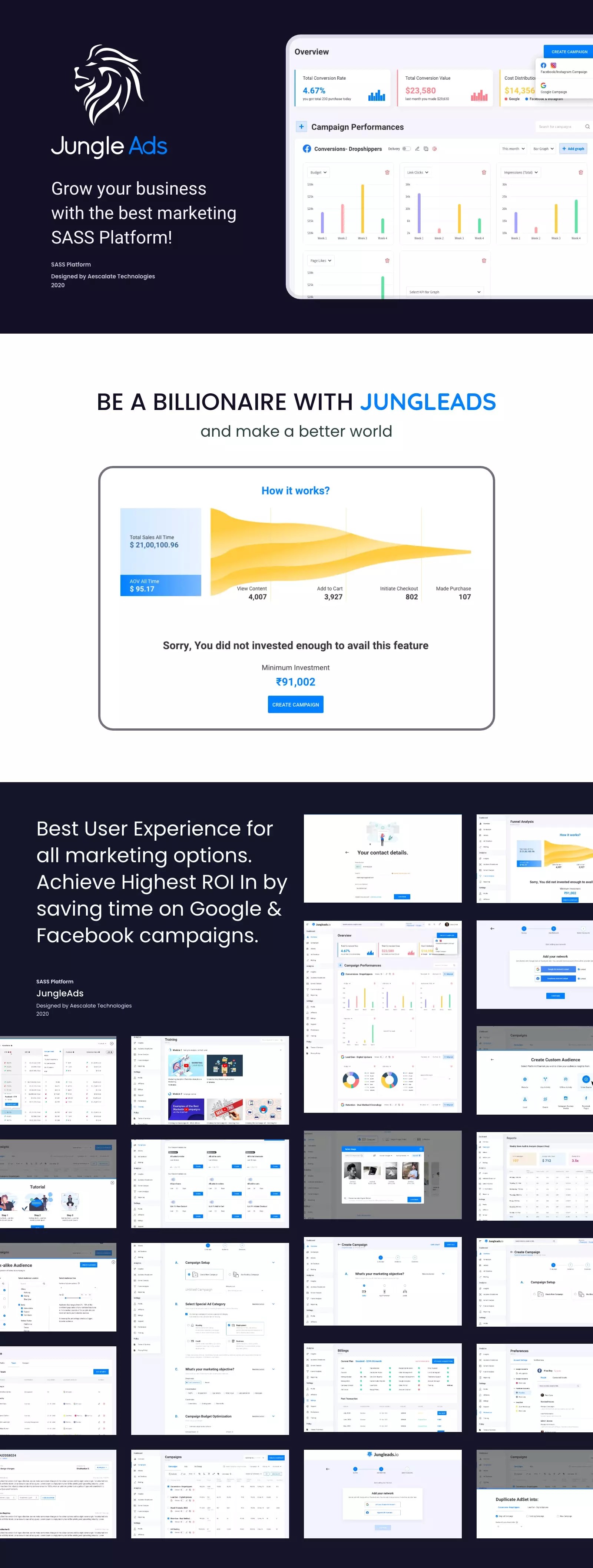 JungleAds — presentation, designed by Aescalate